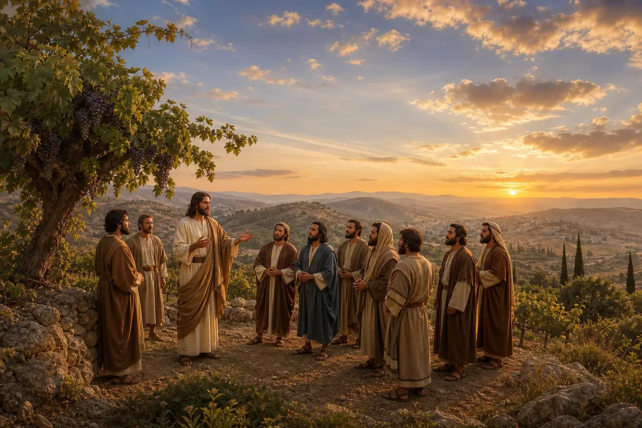Jesus, a Videira verdadeira, e os discípulos — João 15:5