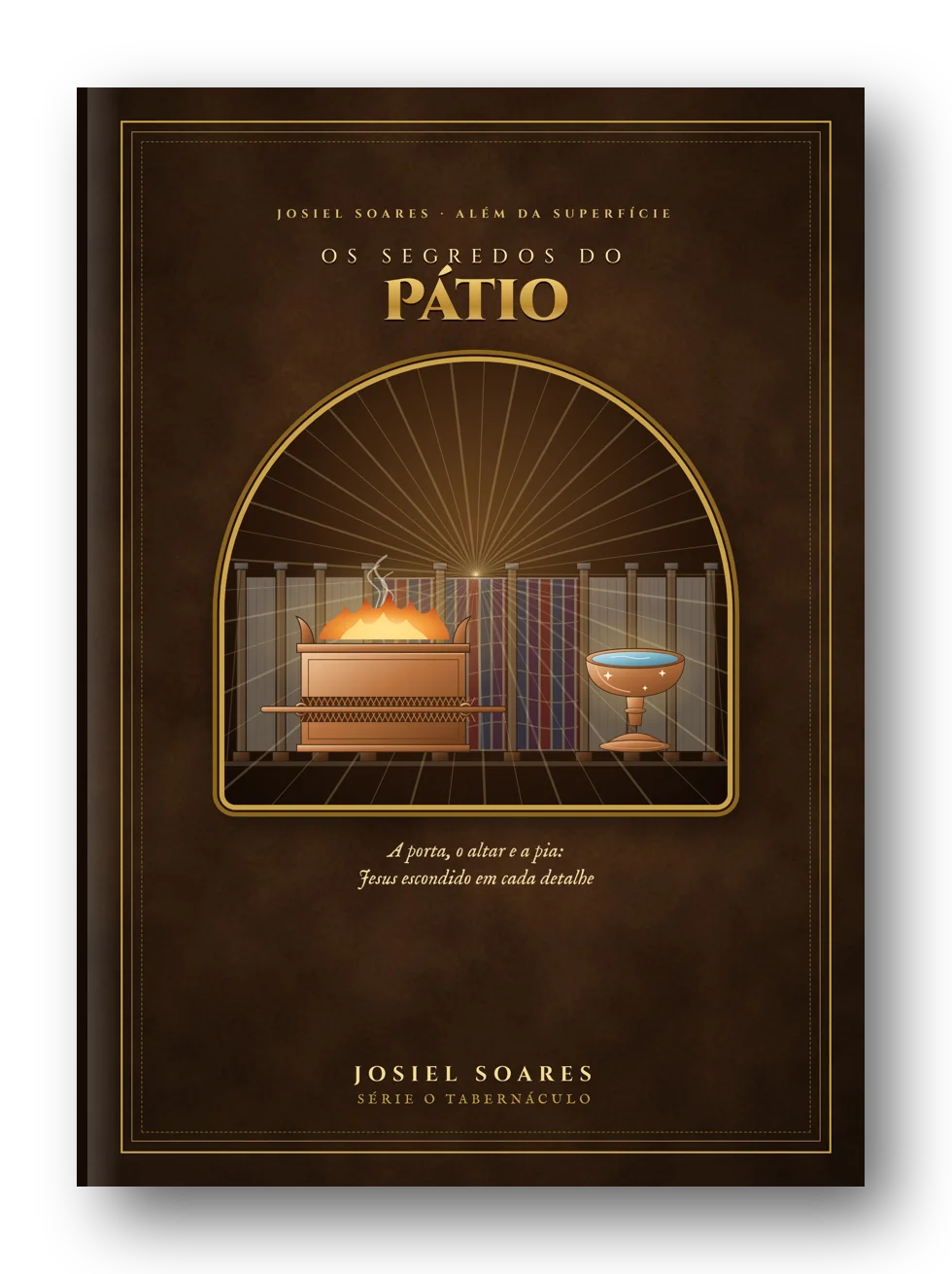 Capa em três dimensões do e-book Os Segredos do Pátio, de Josiel Soares